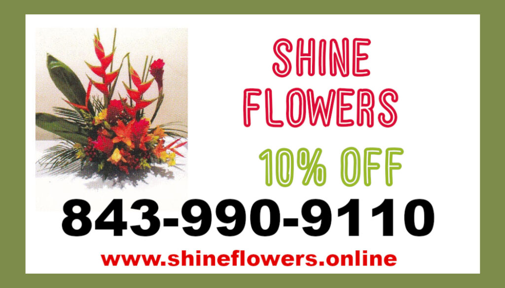 Shine Flowers Coupon on Lowcountrycoupons.com